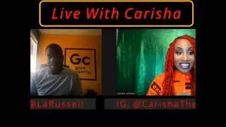 Live with Carisha Virtual Edition @Larussell I.G:@Carishathediva check her out!!