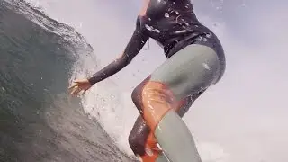 GoPro Surfing Malibu California Hurricane Swell, Shannon Marie Quirk