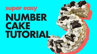 Easy Cookies and Cream Number Cake Tutorial