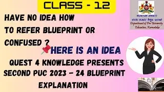 Second puc 2024-2025 History blueprint Karnataka board