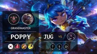 Poppy Jungle vs Elise - KR Grandmaster Patch 9.18