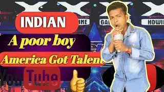 INDIAN# 🙏A poor boy sings on America's Got Talent//👍