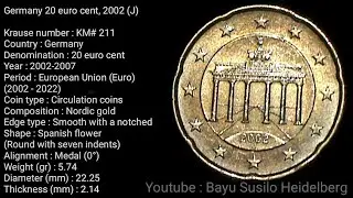 Germany&nbsp;20&nbsp;euro&nbsp;cent 2002,Mintmark 