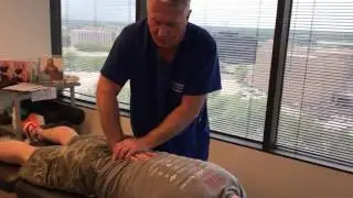 Houston Chiropractor Dr Gregory Johnson Adjust 100% Disabled USMC Veteran First Visit