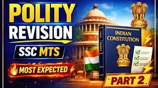 ⚡PART 2⚡POLITY REVISION SSC MTS | 100% Exam Focused | Important Polity Questions