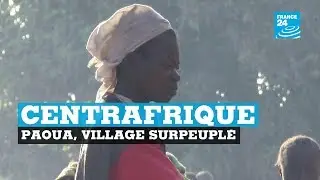 Centrafrique, Paoua, village surpeuplé