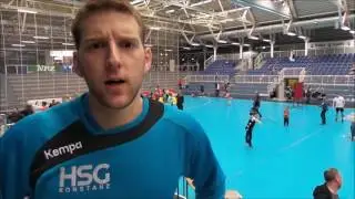 Gro&szlig;e Entt&auml;uschung: Gregor Thomann nach Niederlage der HSG Konstanz in Essen