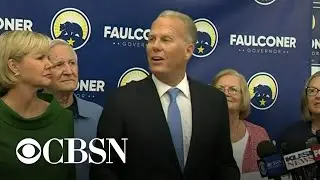 Kevin Faulconer speaks to supporters after Newsom recall effort failed