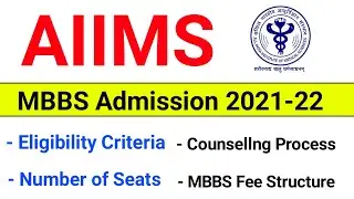AIIMS MBBS Admission 2021-22 - Eligibility, Number of Seats, Fees | MBBS Admission 2021-22 AIIMS