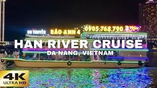 Dragon Bridge Fire Show & Han River Cruise|Da Nang Vietnam 🇻🇳 Night Tour Stunning Lights & City View