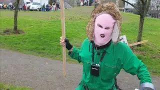 Scenes at Seattle ice protest 