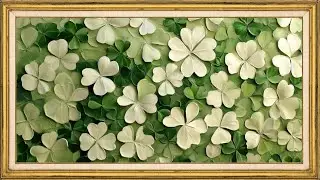 Green Shamrock TV Frame Art Screensaver |2h Botanical Ambient Art for Smart TV & Living Room Display