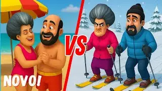 PROFESSORA MALVADA VERÃO x INVERNO Scary Teacher