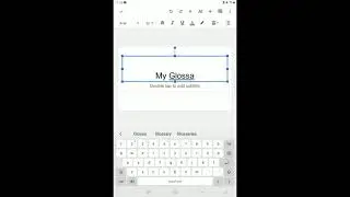 How To Create a Google Slides using a Tablet
