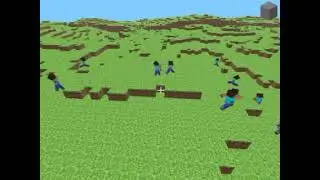 Screenshots from Minecraft pre classic 3, 4, 5, & 6