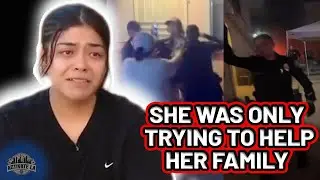 Woman Gets Punched  By Police Officer As Her House Burns In Huntington Park Ca. - Adriana Hernandez