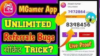 MGamer App Referrals Bugs 👾 Trick | MGamer Referral Code 2021