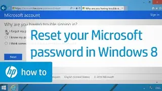 Resetting Your Microsoft Windows 8 Password | HP Computers | HP