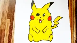 How to draw a pikachu | pikachu | pokemen | how to draw | drawing #drawing 