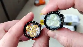 Compare led Nichia 519Aand SFT25R in Skilhunt EC150