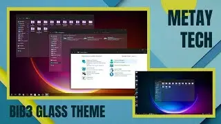 BIB3 Glass Theme Windows 10 / Windows 10 Tema Y&uuml;kleme [2021]