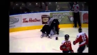 Storm Wahlrab BCHL fight 10 18 13