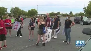 Peaceful Protest Underway Outside Sunrise Mall