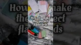 How to make perfect flashcards 📑🖋️ #studytips