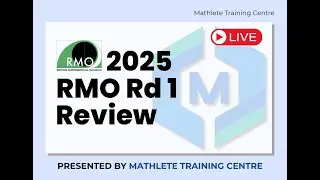 MTC 2025 RMO Round 1 Review Livestream