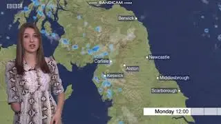 Lucy Harrison (Lucy Martin) BBC North East & Cumbria weather Sept 23rd 2018