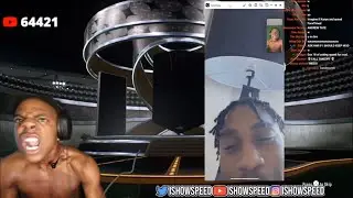 ISHOWSPEED Asks Lil Tjay Messi or Ronaldo And Starts Barking 😂😂