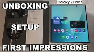Unboxing The Samsung Galaxy Z Fold 7 (Mint) - Setup & First Impressions