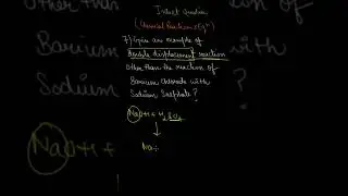 CBSE 10| CHEMICAL REACTIONS AND EQUATION | INTEXT QTN #7 |  DOUBLE DISPLACEMENT REACTION QUESTION
