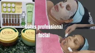 Lotus professional facial/Instafair Lotus professional facial kit/How to do Facial step by step ✨️