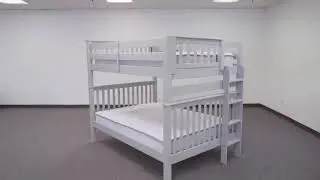 BK981EL Full over Full Bunk Bed with Full Trundle