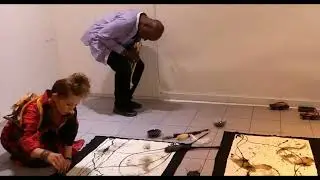 Sound Painting - improvisation - Haruka Sasaki, Jalalu Kalvert Nelson & Ernst Bier