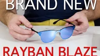 Распаковка и обзор коллекции Rayban Blaze Clubmaster &mdash; зеркально-голубой/фиолетовый
