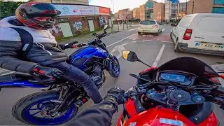 SORTIE DU LYC&Eacute;E EN CBR500R / MT07 ! 🔥📚