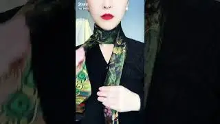 Chic Scarf Styling:Easy Knot For a Polished Look? Tie Tips🎀 Tie a Silk Scarf#scarf#fashion#silkscarf