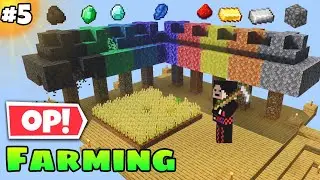 ♻️Farming Diamonds,Emeralds,etc💥🤘 | Sky Factory Mcpe Gameplay #5 |