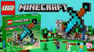 💎LEGO MINECRAFT The Sword Outpost SET 21244 🔥 Speed Build 3D