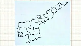 Andhra Pradesh District Map /Easy tricks to Draw Map.