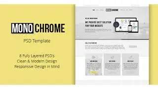 Monochrome - Corporate PSD Template | Themeforest Website Templates and Themes