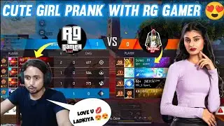 CUTE GIRL 😍 Matchmaking PRANK With RG GAMER 😂 Angry V Badge Youtuber 😡 Gussa Ho Gaya 🤣