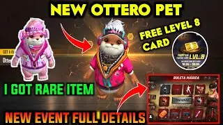 HOW TO GET FREE NEW OTTERO PET IN FREE FIRE || FREE LEVEL 8 CARD || FREE FIRE NEW INCUBATOR BUNDLES