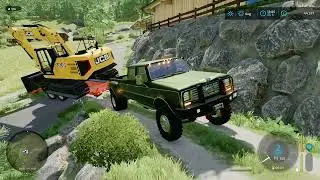 ￼ transport the excavator(ls22)