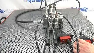 2 proportional linear manipulator Double acting control with Sectional valve up to 120 l/min