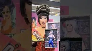 Asking Drag Race Queens to sign Old Photos of Them 😂 #rupaulsdragrace #dragrace #shorts