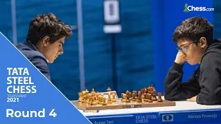 Tari and Firouzja's Tactical Battle | Tata Steel Chess 2021