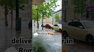 delivery worker in Romania 🇷🇴🚚 #shorts #subscribe #deliveryboy #shortvideo